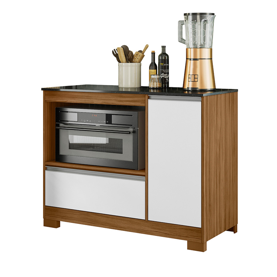 BALCON COOKTOP 1110 1 PUERTA 1 CAJÓN TAMPO ENTERO NT3060 NOTAVEL FREIJO TREND | BLANCO | GRANITO
