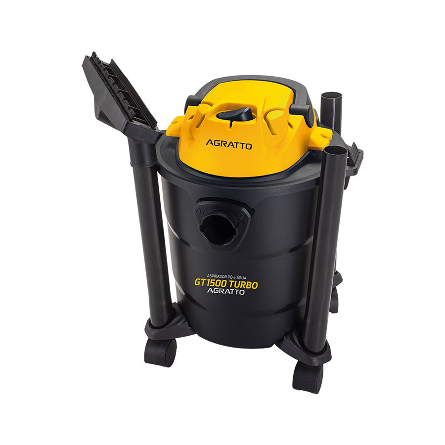 ASPIRADOR POLVO Y AGUA 1400W GT1500 AGRATTO NEGRO | AMARILLO