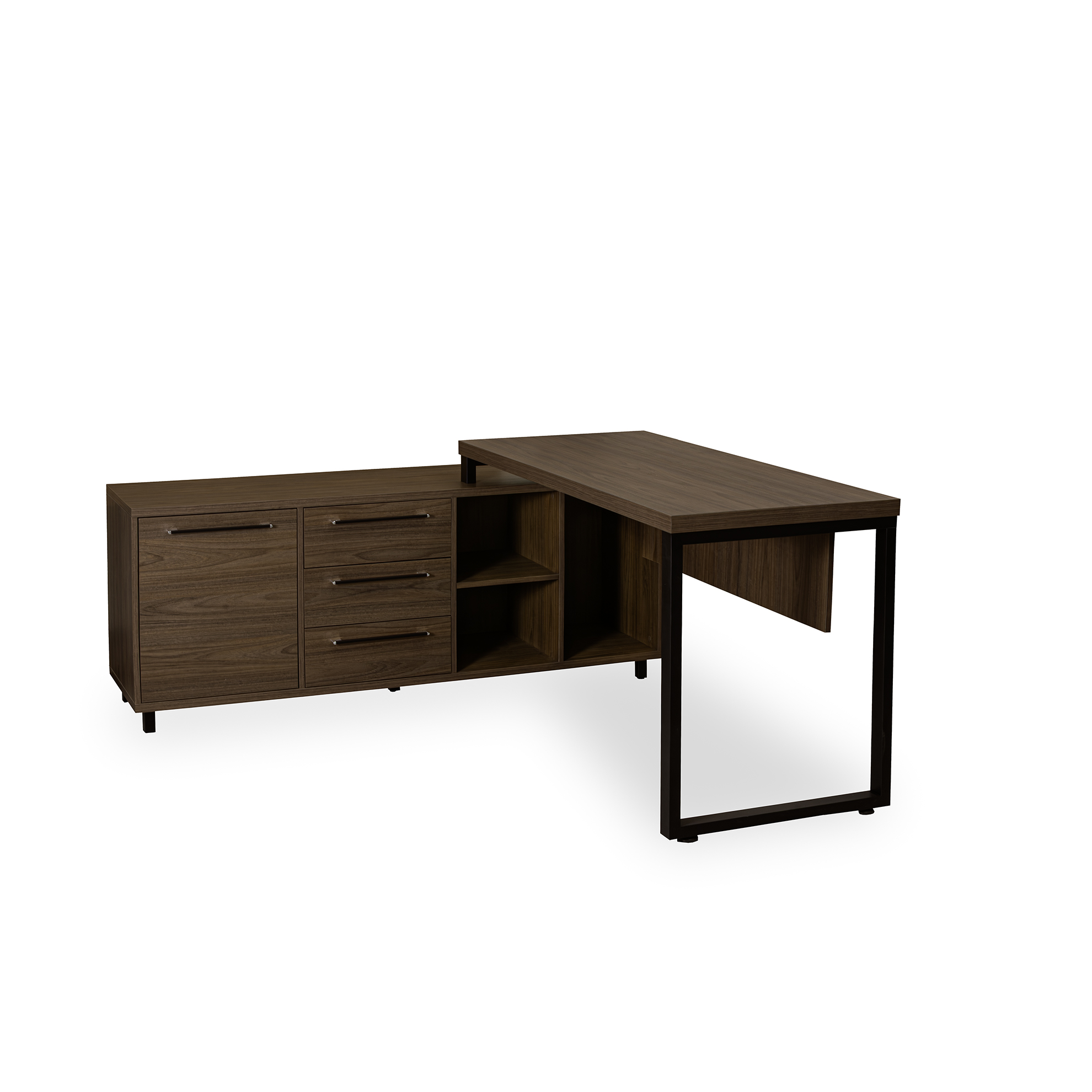 CONJUNTO 160X061 MESA SUPREMA 13.007.1 LADO IZQUIERDO GIOBEL NOGAL