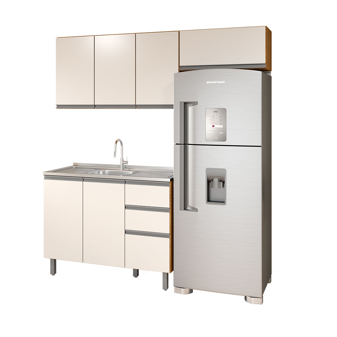 COCINA MODULADA 3 PIEZAS VOLLARE FIORELLO FREIJO | OFF WHITE