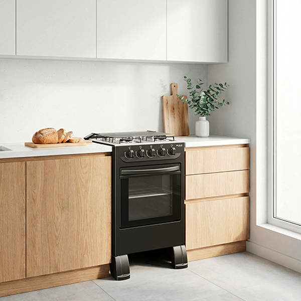 COCINA 4 HORNALLAS MBARETE NEW ABBATEC NEGRO