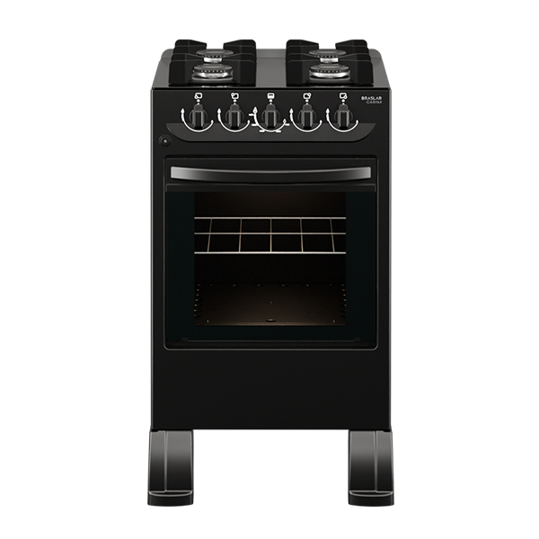 COCINA 4 HORNALLAS CARINA FRONT CONTROL ABBATEC NEGRO
