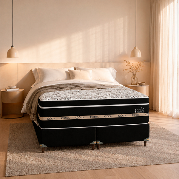 SOMIER RECREARE S EURO 200 BA+CO ABBA NEGRO|AMARILLO